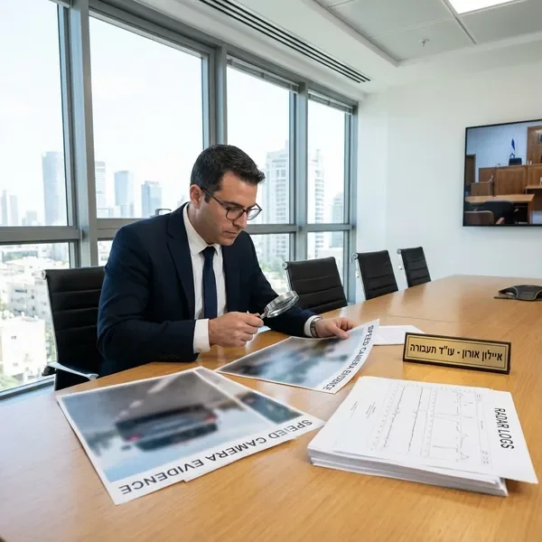 עורך דין תעבורה בוחן ראיות של מצלמות מהירות